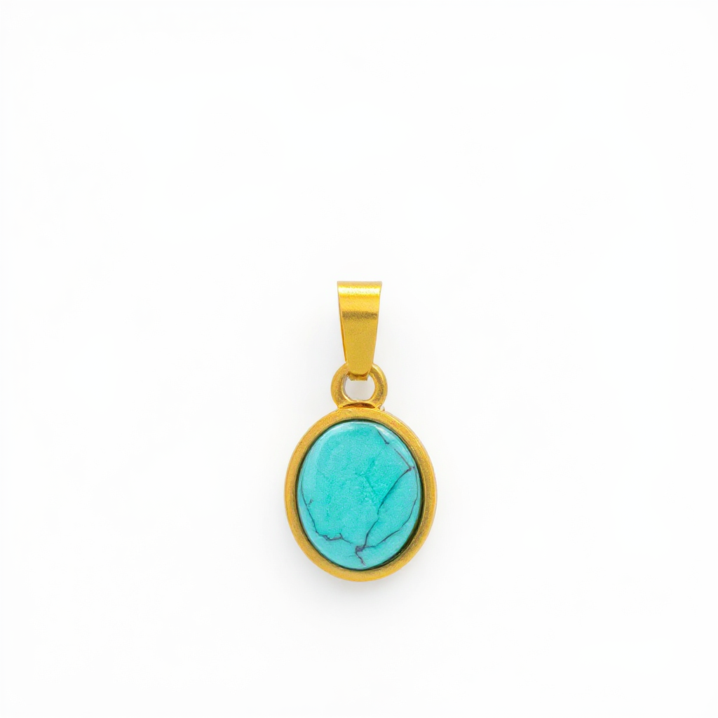Unique Turquoise / Firoza Stone Pendant