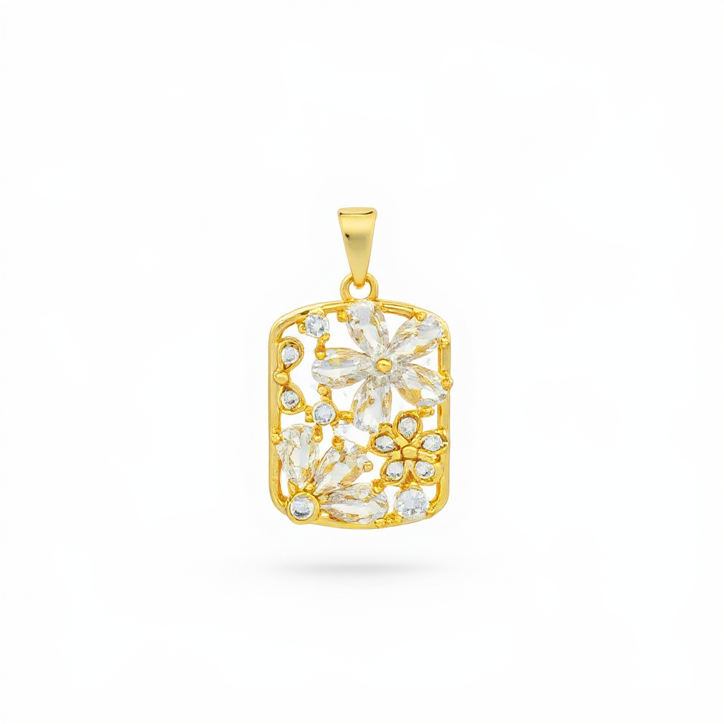 Gold Plated Floral Necklace