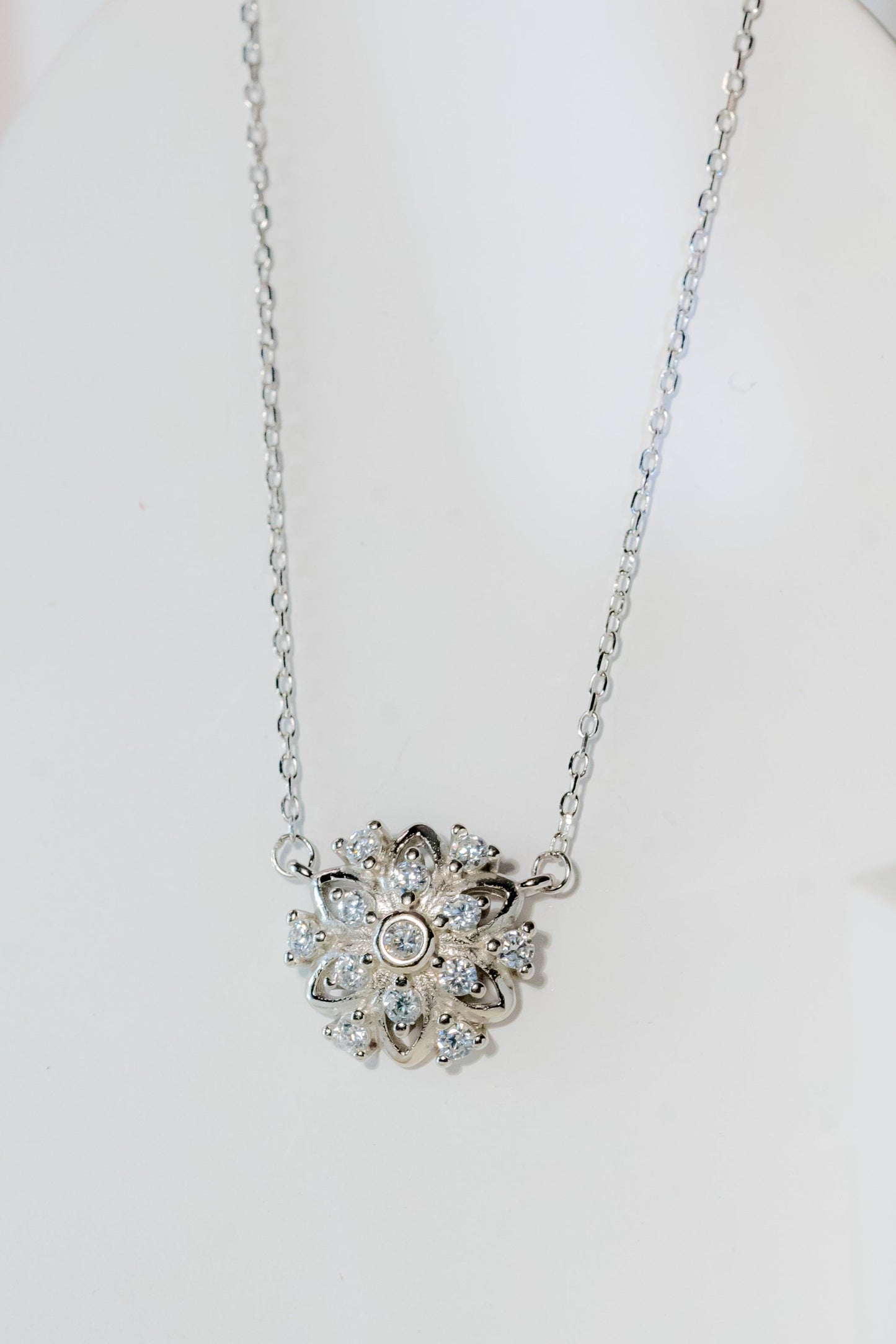 Petal Empress 925 Pure Silver Fine Pendant