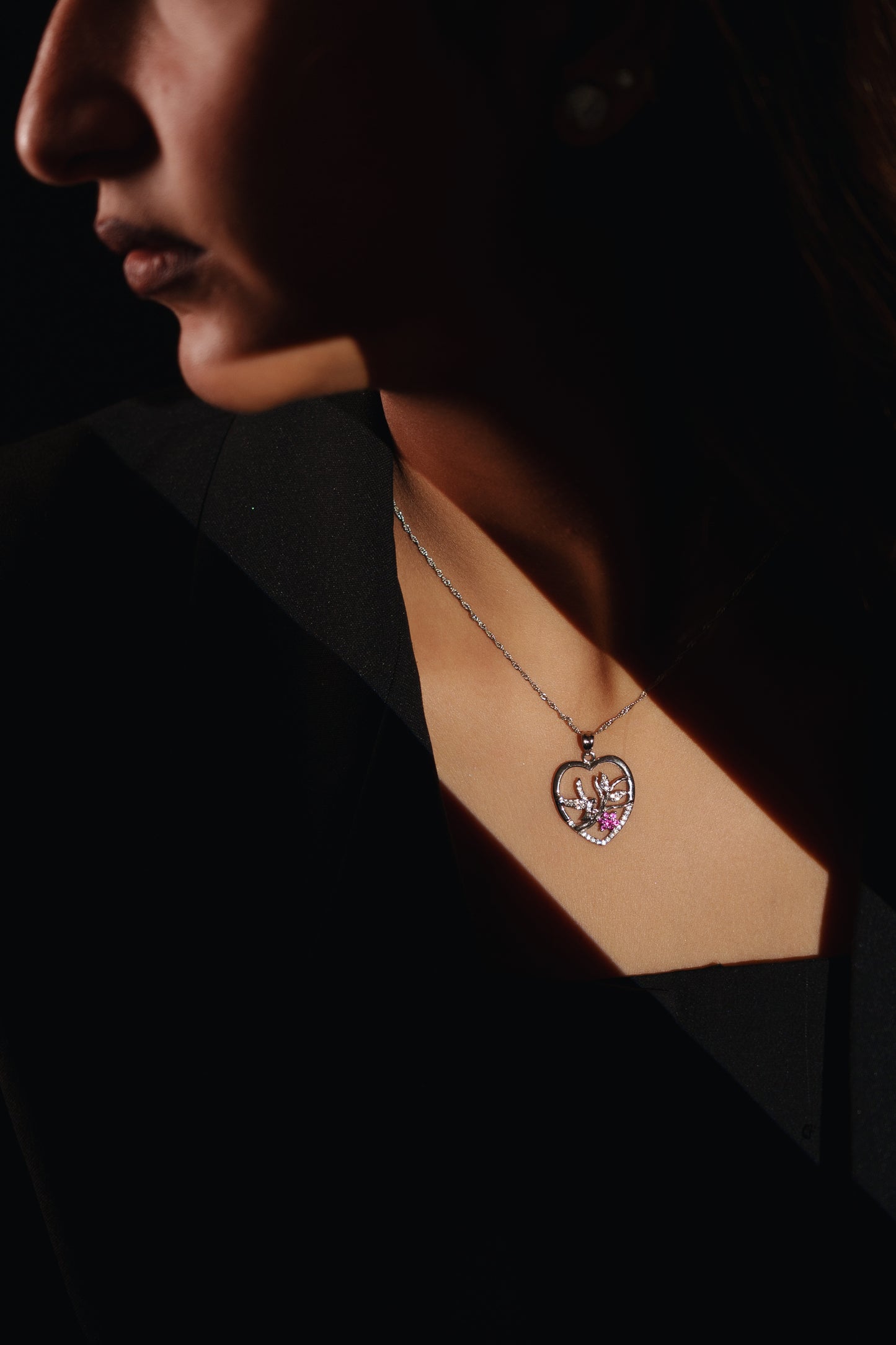 Heart 925 Pure Silver Fine Pendant