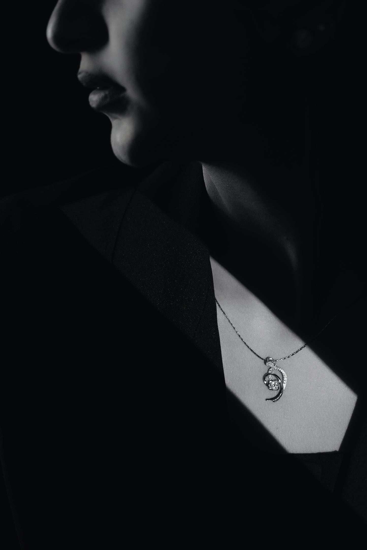 925 Pure Silver Fine Comet Pendant