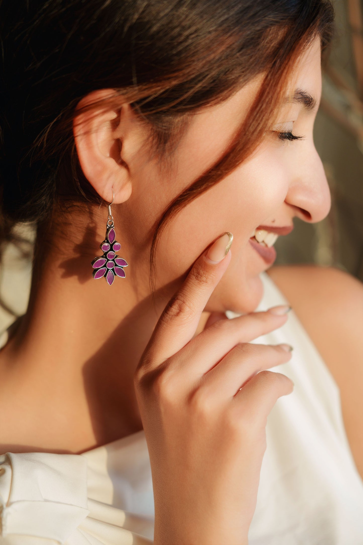 Byzantium 925 Pure Silver Drop Earrings