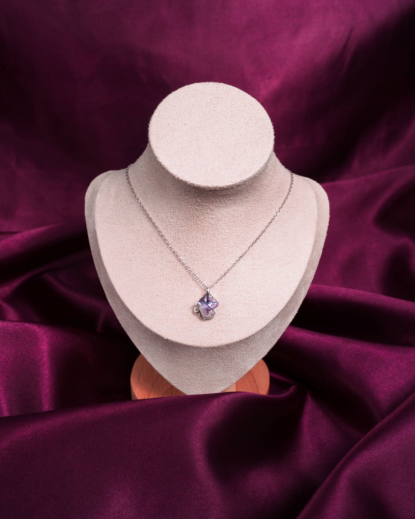 The Dusk Swarovski Stone 925 Pure Silver Fine Pendant