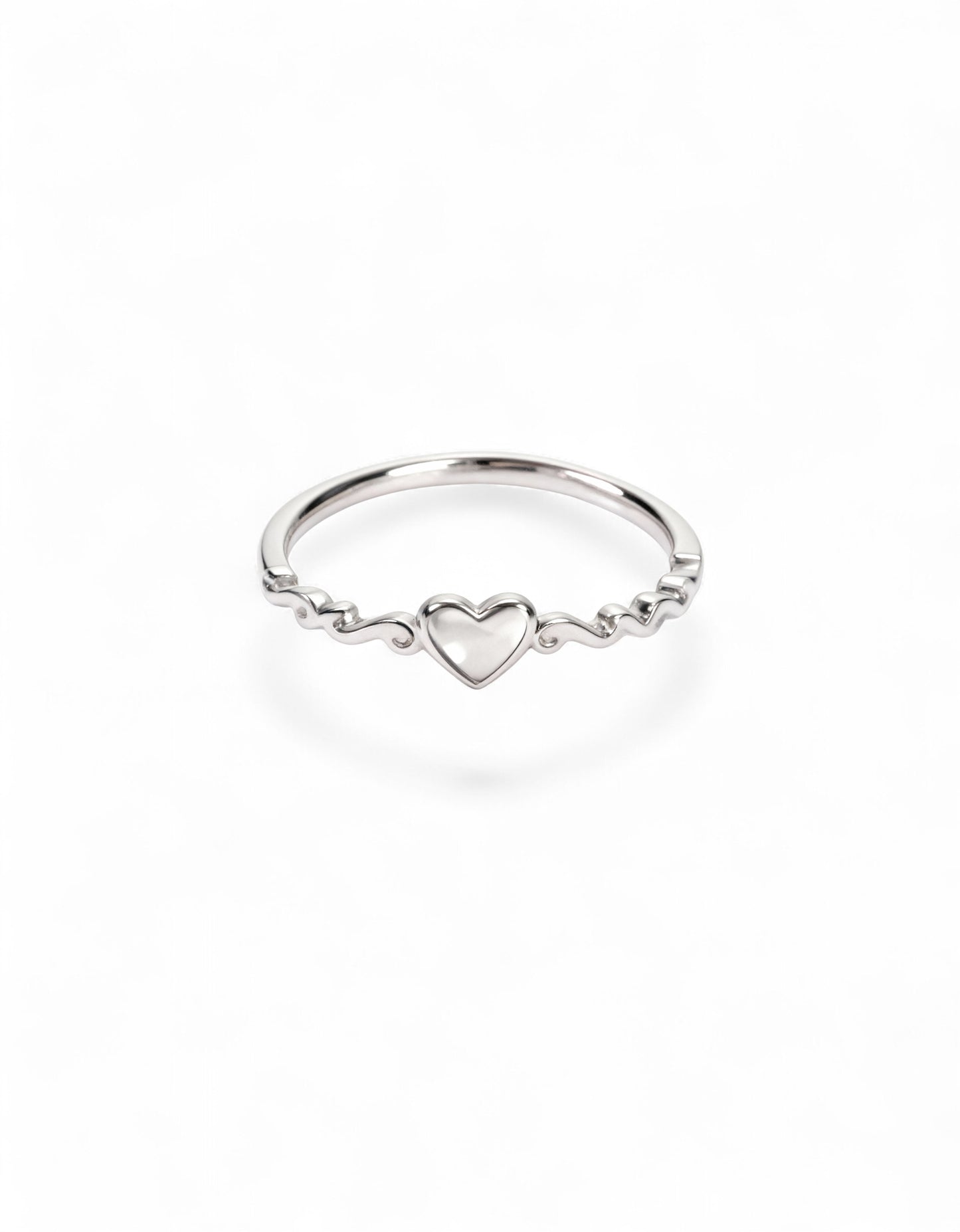 Amora 925 Pure Silver Heart Ring