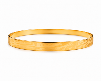 Veloura Textured Gold Bangle