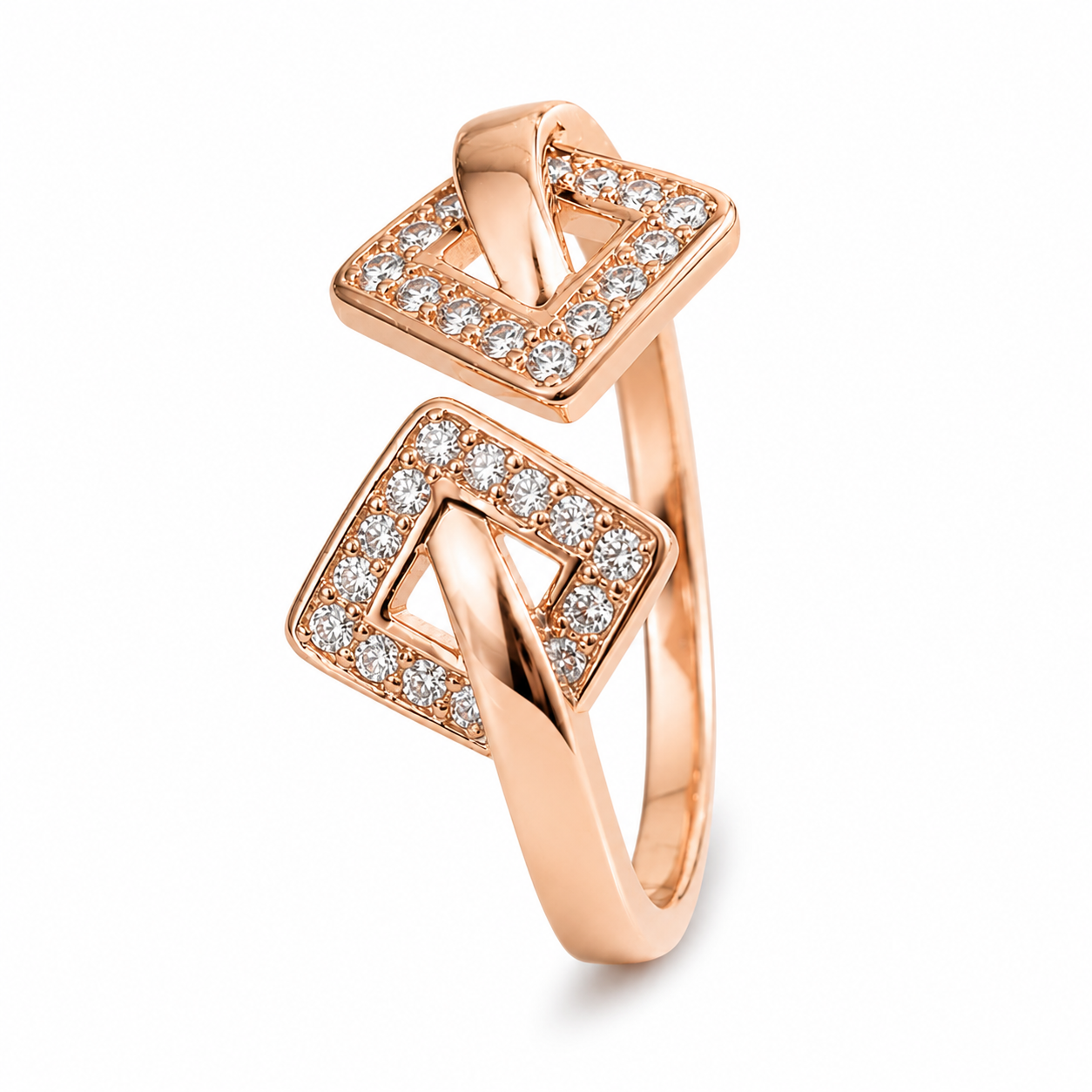 Celestia Dual Square Ring