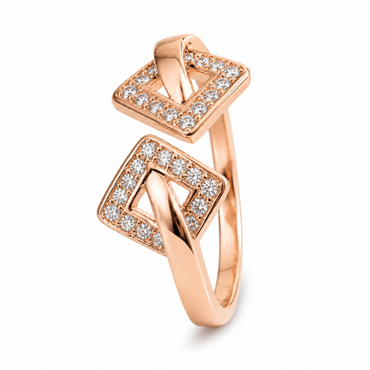 Celestia Dual Square Ring
