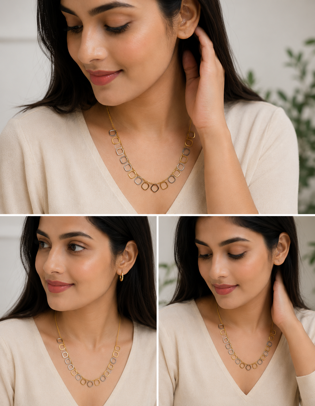 Square Charm Necklace