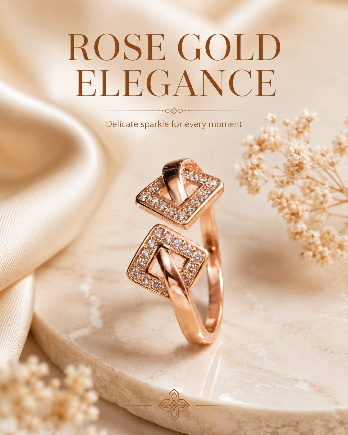 Celestia Dual Square Ring