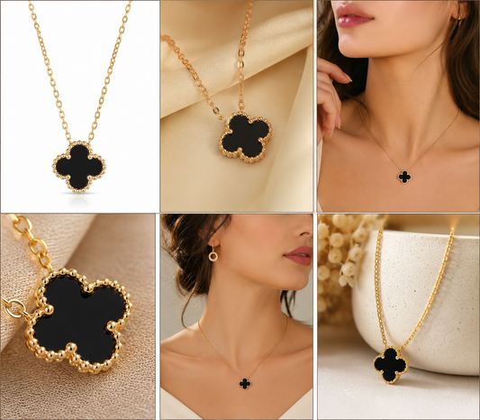 Noir Clover Luxe Pendant