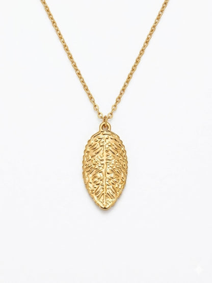 Eterna Leaf Charm Necklace
