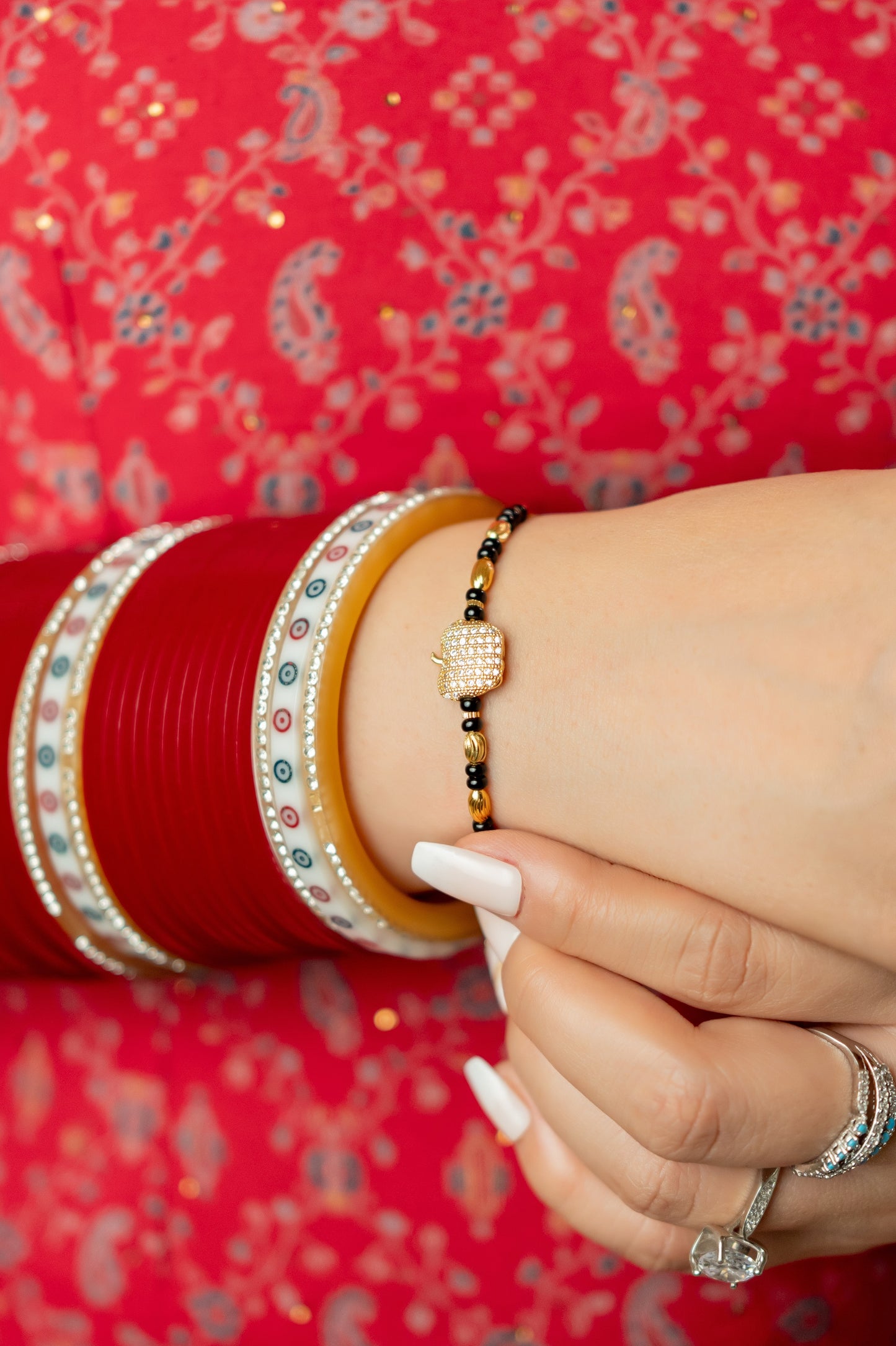 Gold Plated Anti-Tarnish Mangalsutra Bracelet