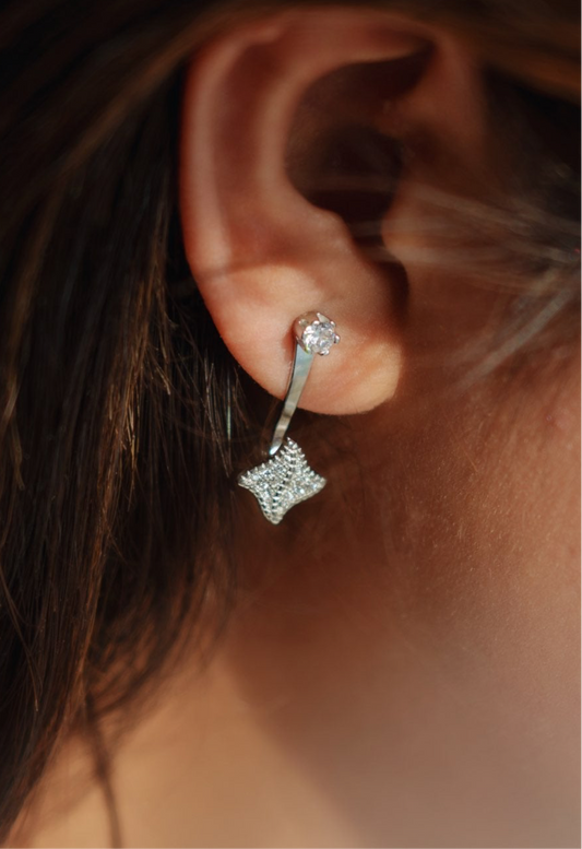 Comet Hanging Earings - Studs