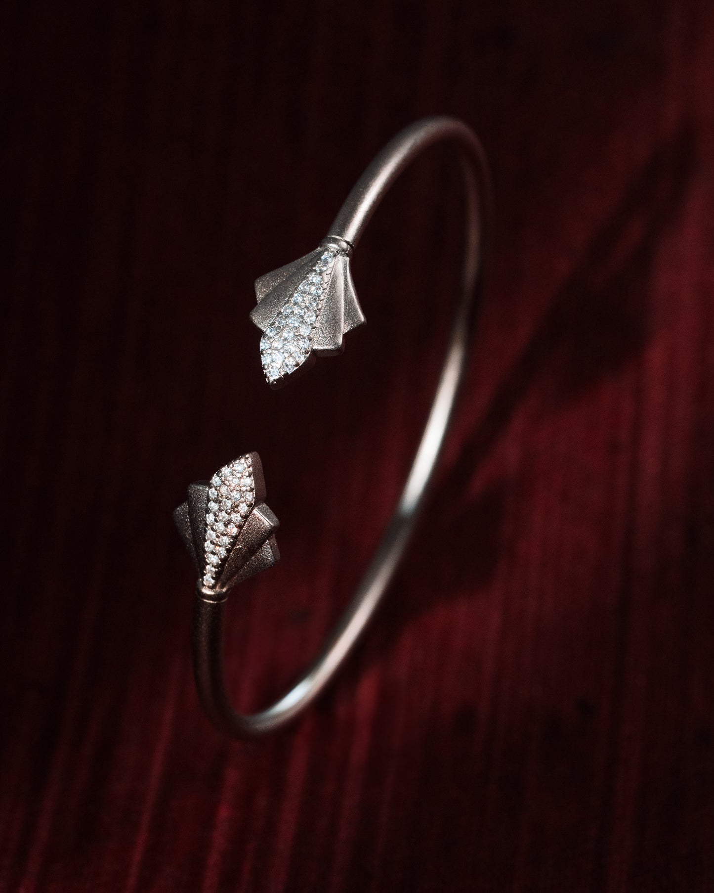 Spear Head Fine Silver Bracelet