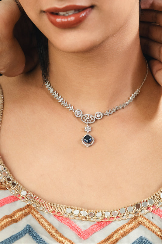 The Ranisa Blue Stone Necklace