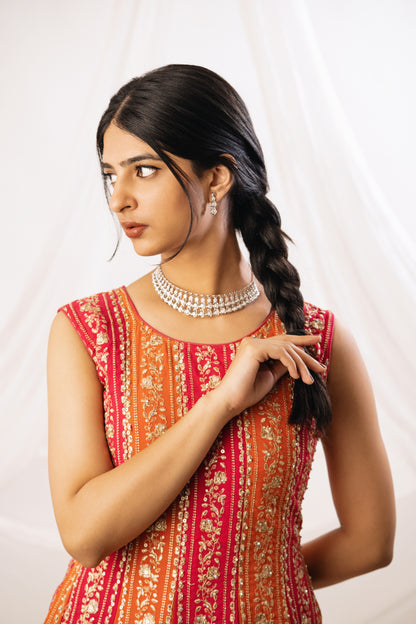 The Baisara 925 Pure Silver Fine Choker Set