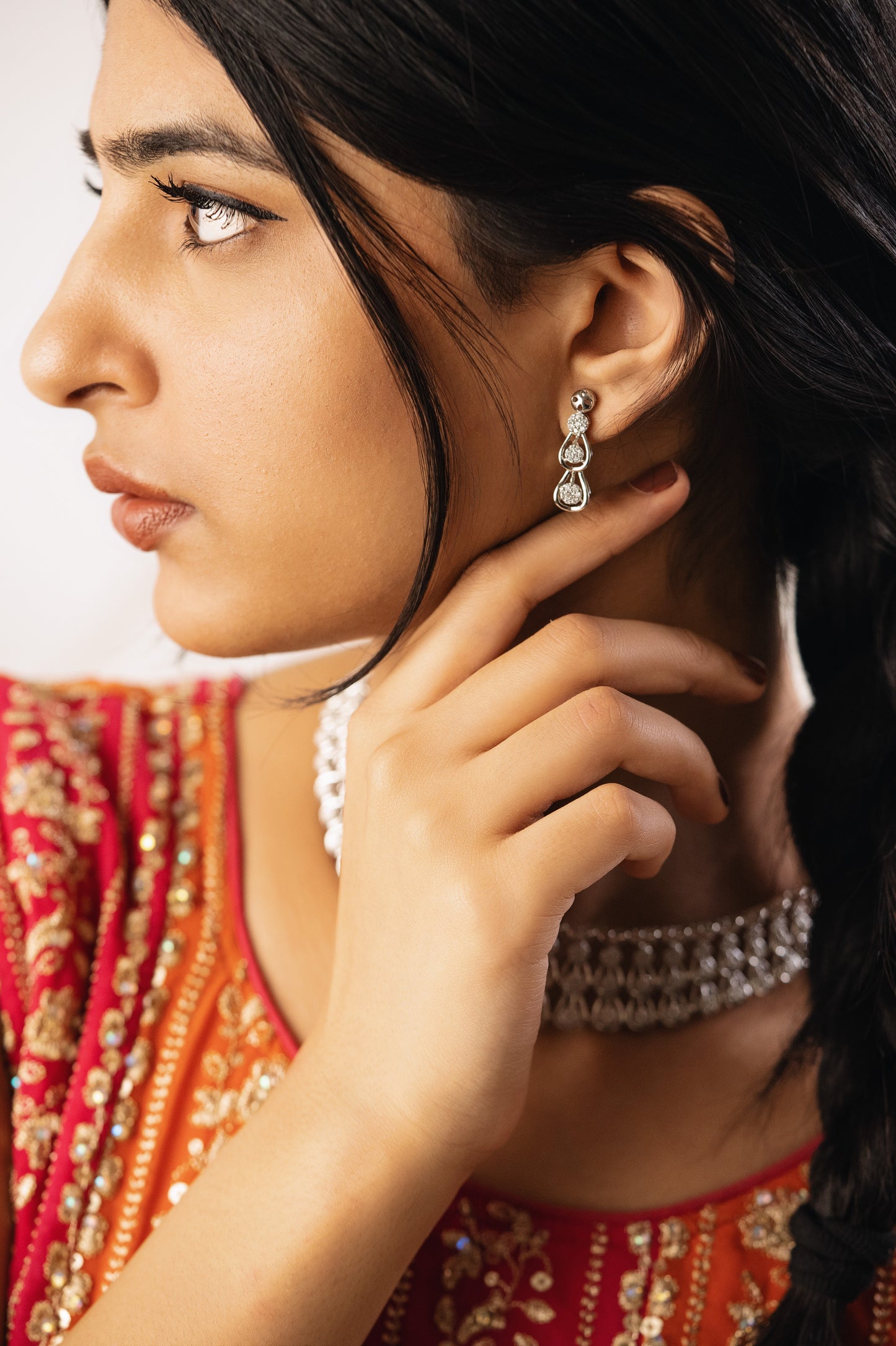 The Baisara 925 Pure Silver Fine Choker Set