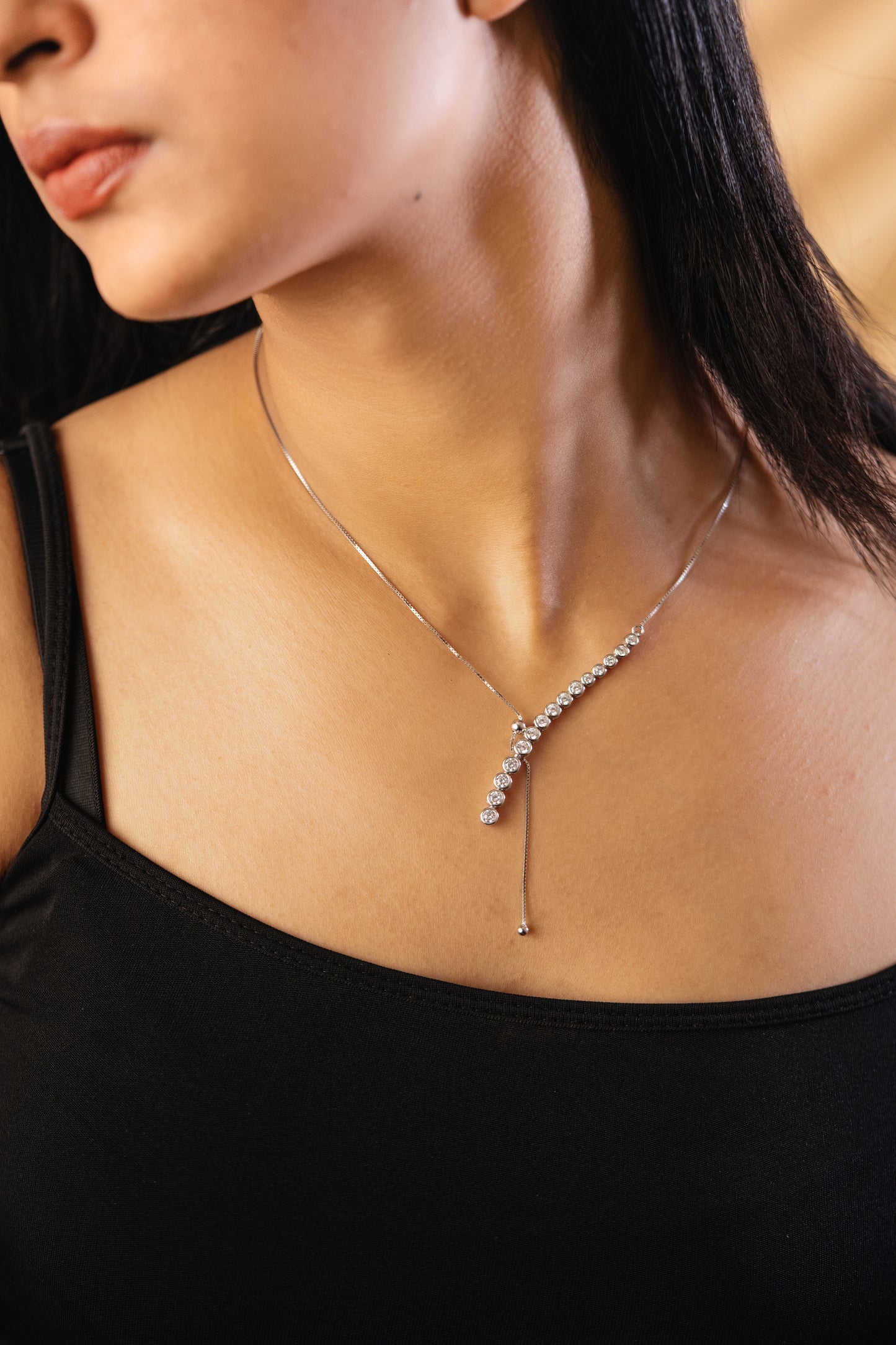 The Linear Charm 925 Pure Silver Fine Pendant