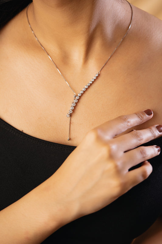The Linear Charm Fine Silver Pendant