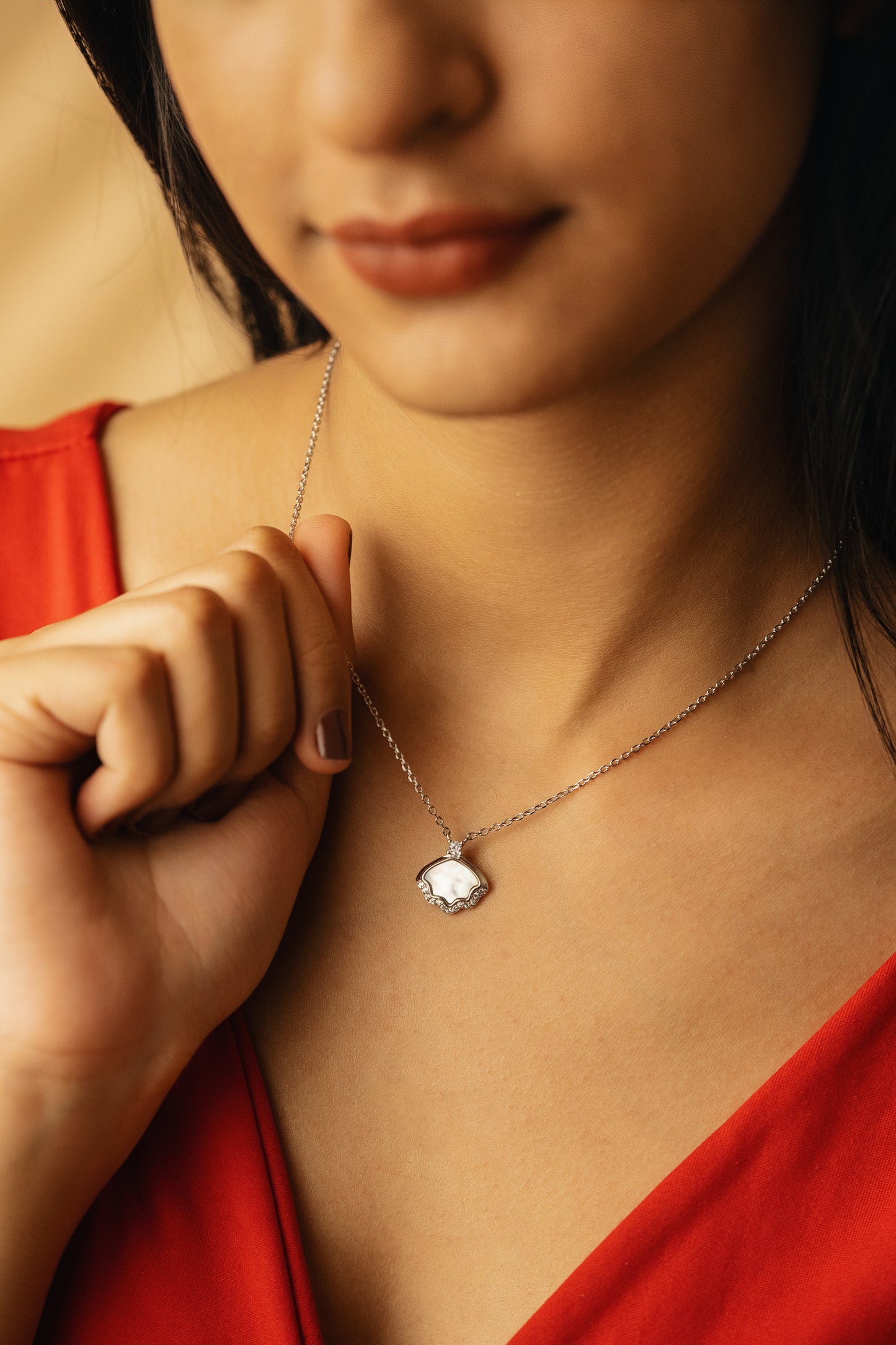 The Shining Shell 925 Pure Silver Fine Pendant