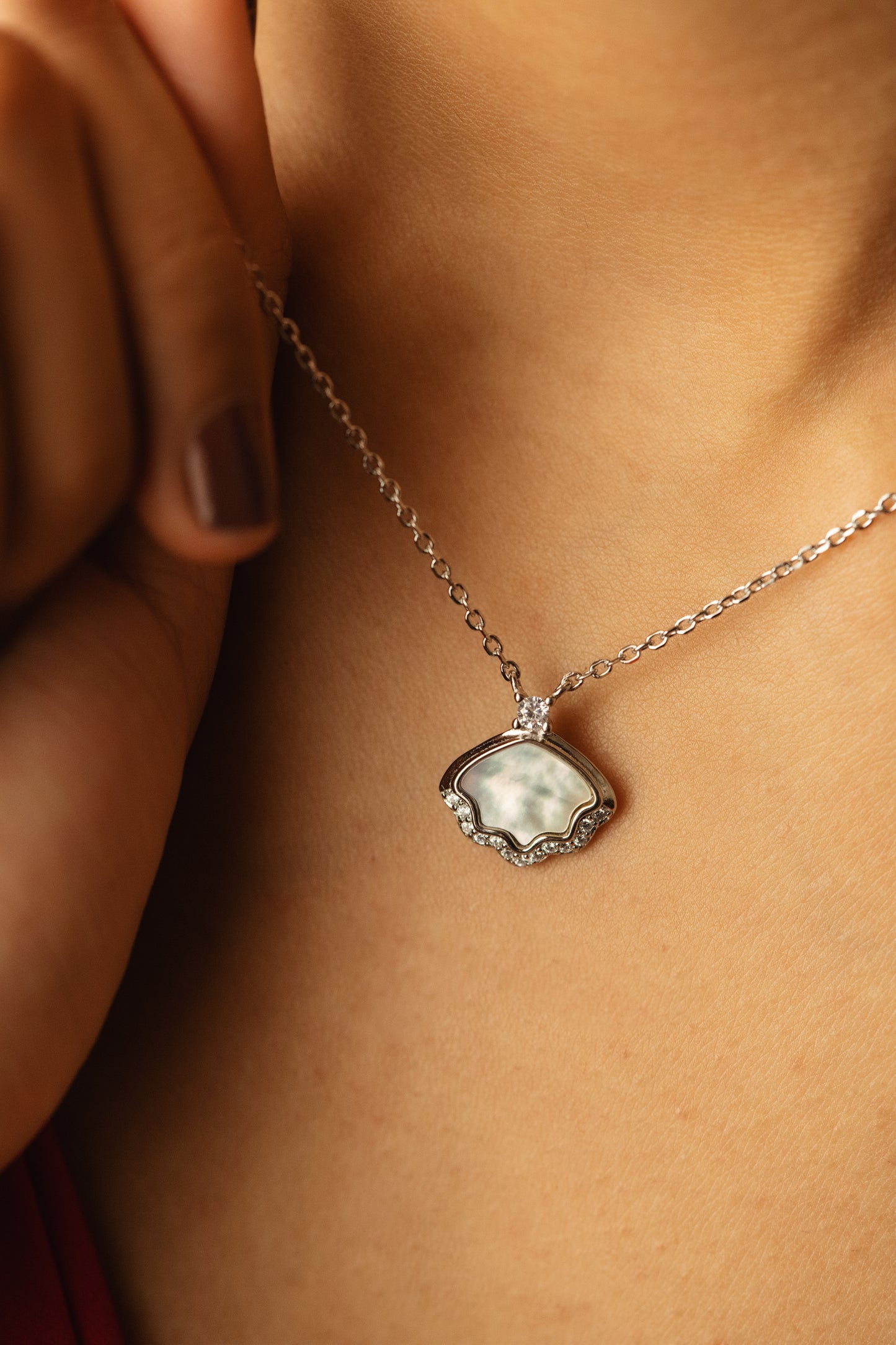 The Shining Shell 925 Pure Silver Fine Pendant