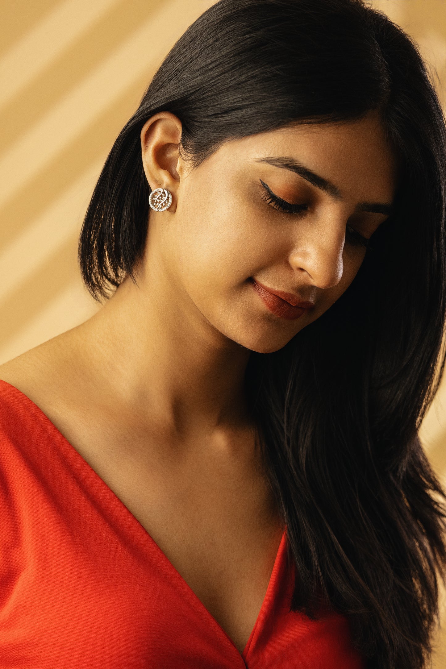 Mother of Forest 925 Pure Silver Fine Earrings