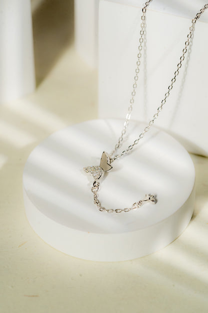 925 Pure Silver Fine Butterfly Pendant