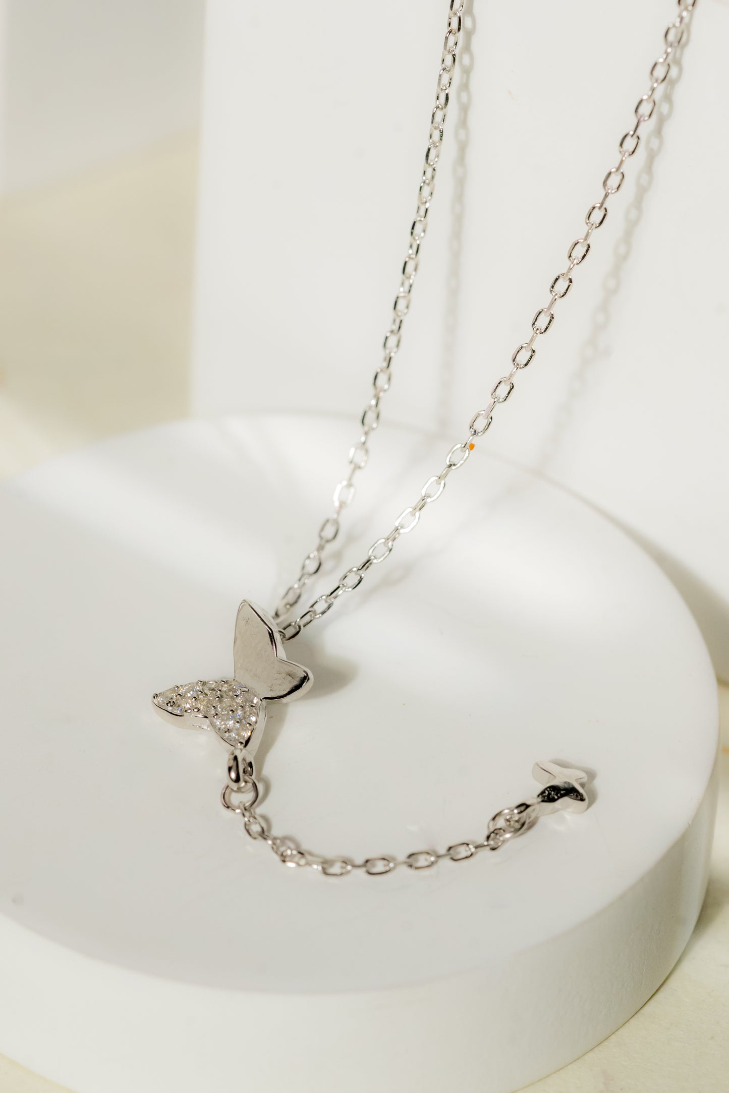 925 Pure Silver Fine Butterfly Pendant