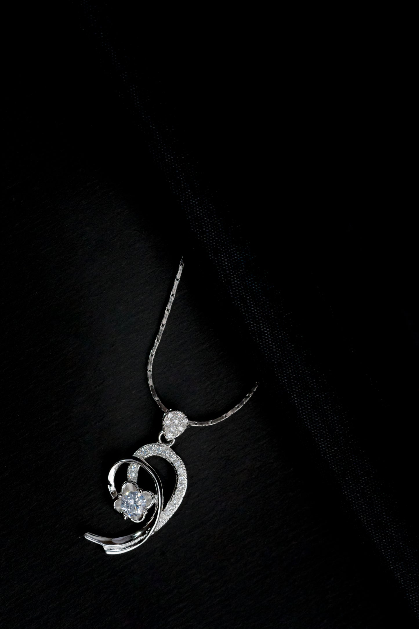 925 Pure Silver Fine Comet Pendant