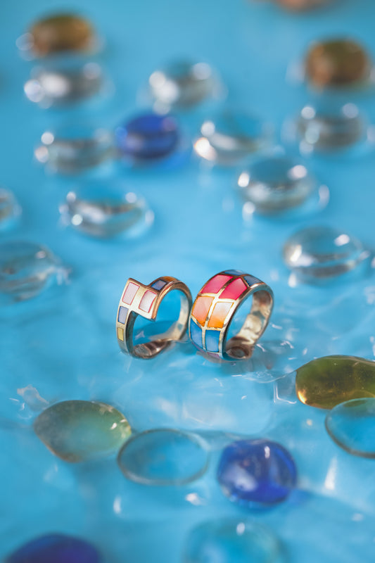 925 Pure Silver Fine Tropical Rings