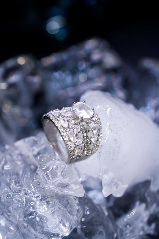 925 Pure Silver Fine Summer Solitaire Ring