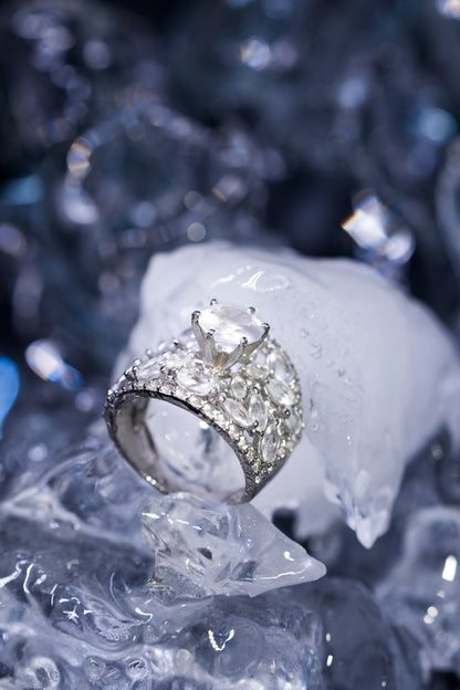 925 Pure Silver Fine Summer Solitaire Ring