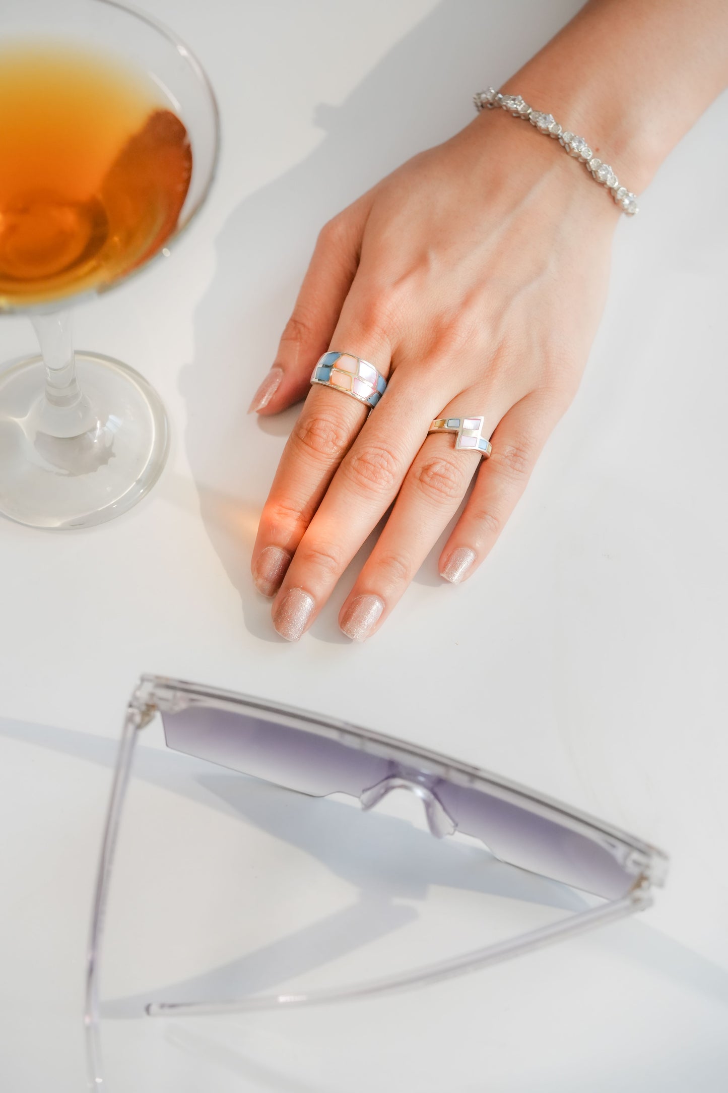 925 Pure Silver Fine Tropical Rings