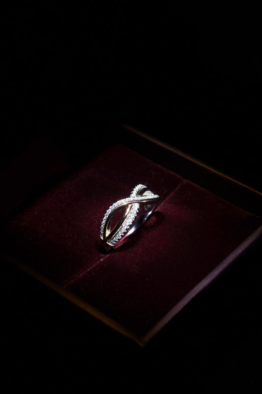 Fine 925 Pure Silver Fine Infinity Ring