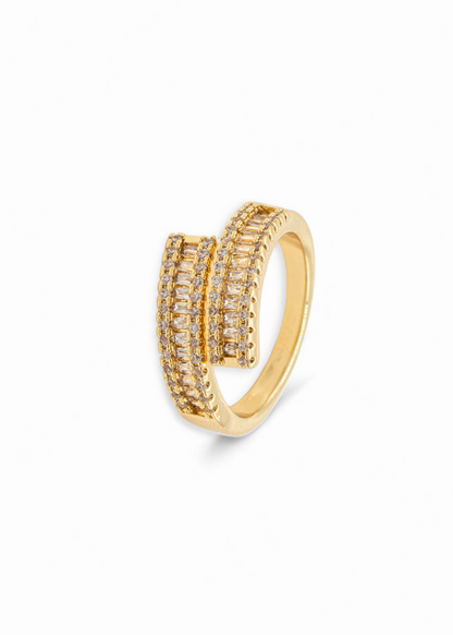 Gold Plated Double Band Ring