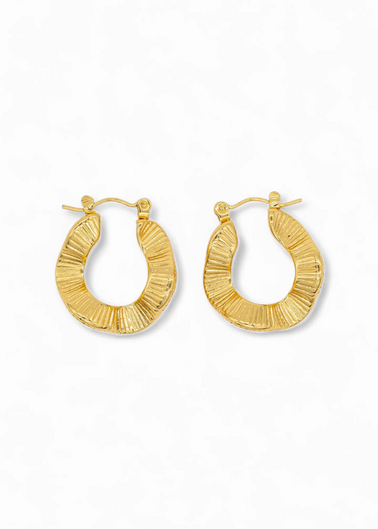Gold Plated Hoops