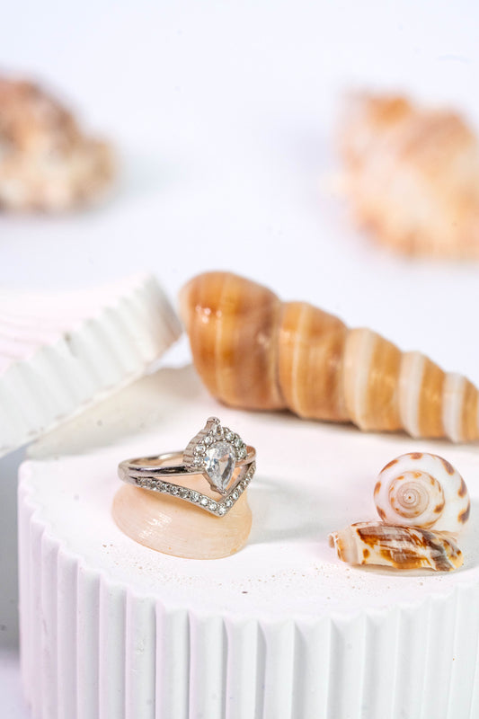 925 Pure Silver Cocktail Ring
