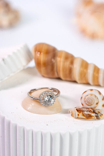 925 Pure Silver Solitaire Ring