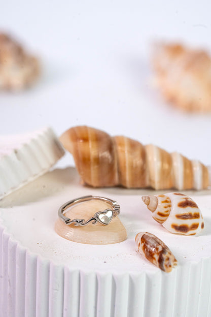 Amora 925 Pure Silver Heart Ring