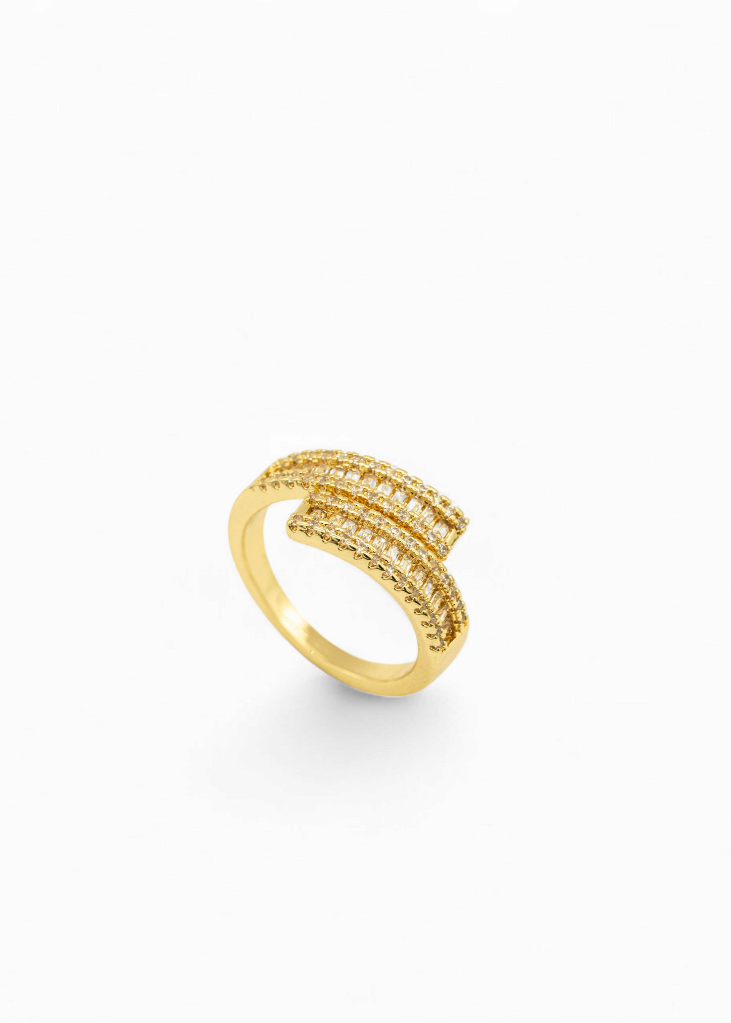 Gold Plated Double Band Ring
