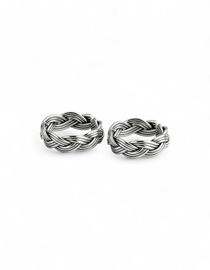 925 Fine Silver Laurel Toe Rings