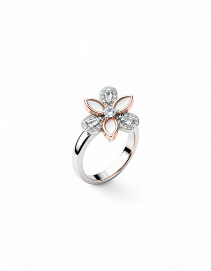 The Summer Flower 925 Pure Silver Fine Ring