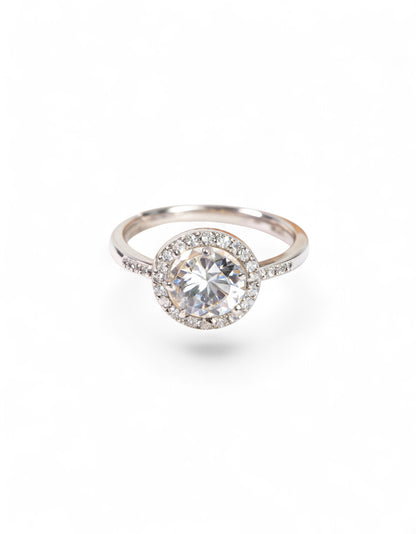 925 Pure Silver Solitaire Ring