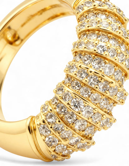 Gold Plated Cocktail Ring