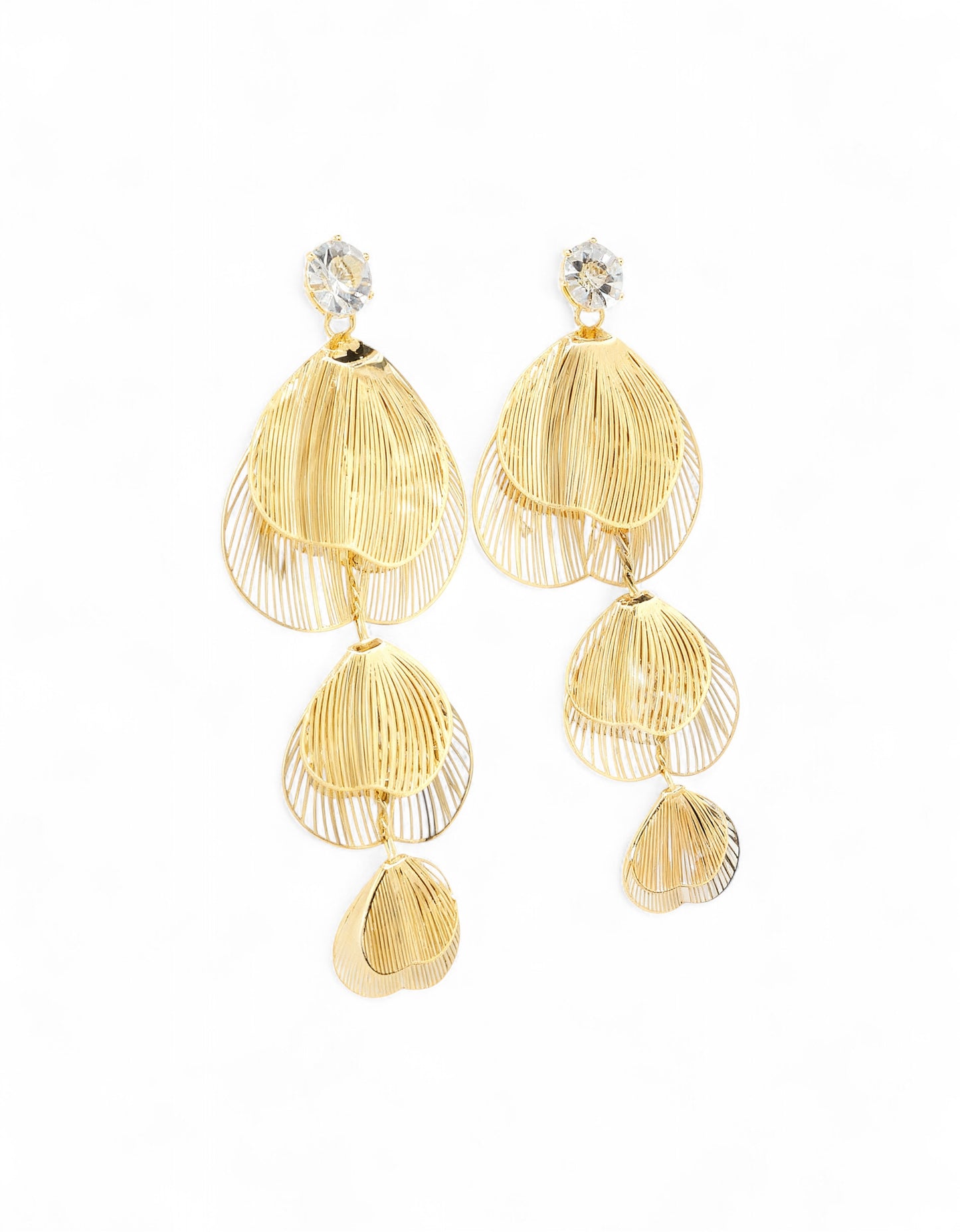 Gold Plated Leaf Earrings