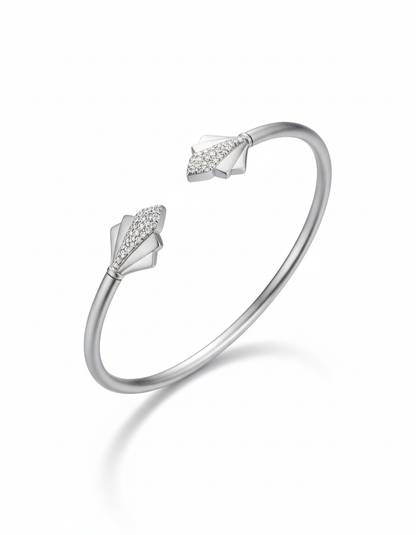 Spear Head 925 Pure Silver Fine Bracelet