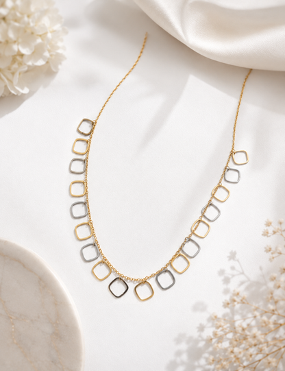 Square Charm Necklace