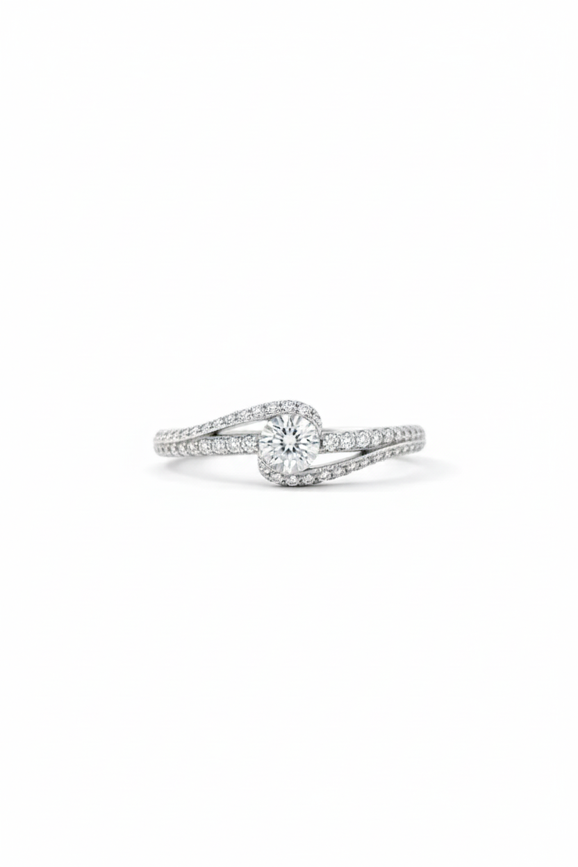 925 Pure Silver Knot Silver Ring